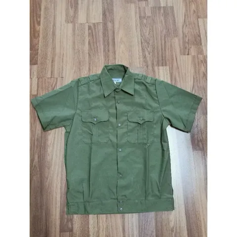 A005 - Áo lao động chất vải đẹp tay ngắn (40-85kg)