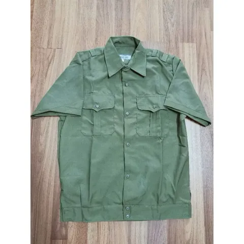 A005 - Áo lao động chất vải đẹp tay ngắn (40-85kg)