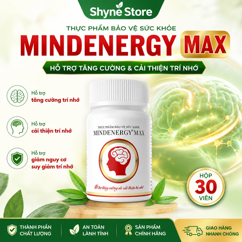Mindenergy Max thực phẩm hỗ trợ tăng cường cải thiện trí nhớ, giảm nguy cơ suy giảm trí nhớ