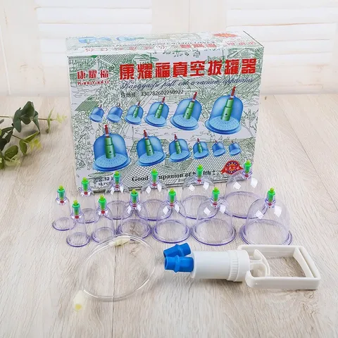 Bộ giác hơi không dùng lửa 12 cốc đủ phụ kiện. Bộ giác hơi 12 cốc