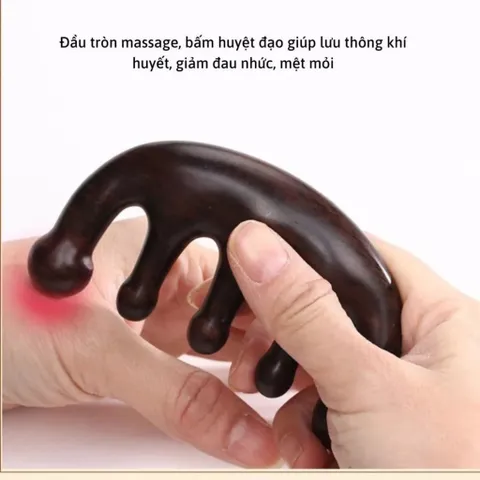 Mắt Lược Massage Nhỏ Da Đầu Bộ 2 Lược Massage Da Đầu Cho Tóc, Lược Gỗ Đàn Hương Giá Rẻ