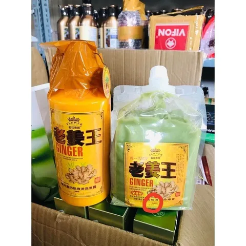 Dầu gội gừng ngăn rụng tóc giảm gầu lưu thông khí huyết cải thiện đau đầu mất ngủ