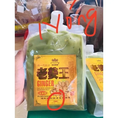 Dầu gội gừng ngăn rụng tóc giảm gầu lưu thông khí huyết cải thiện đau đầu mất ngủ