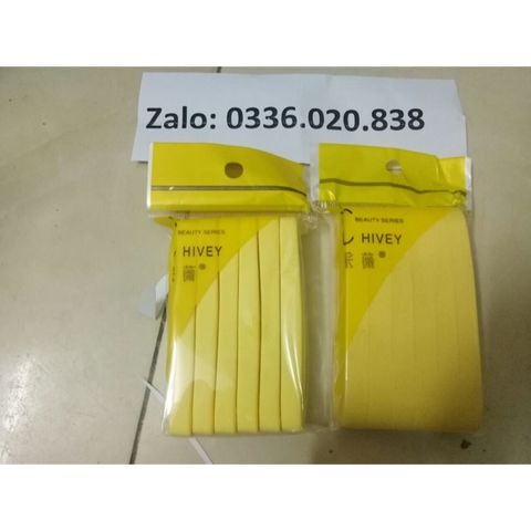 15 gói = 180 miếng mút nở bọt biển rửa mặt Chivey loại 1 | Bông mút vàng rửa mặt