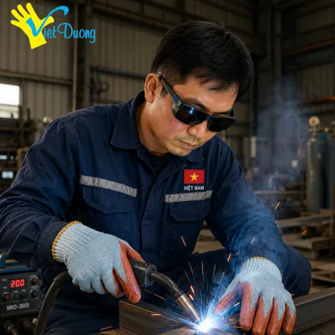 COMBO 10 Đôi Găng Tay Làm Vườn Chống Gai Việt Dương Phủ Cao Su Xây Dựng, Cơ Khí, Bốc Xếp - 10GDC7KIM