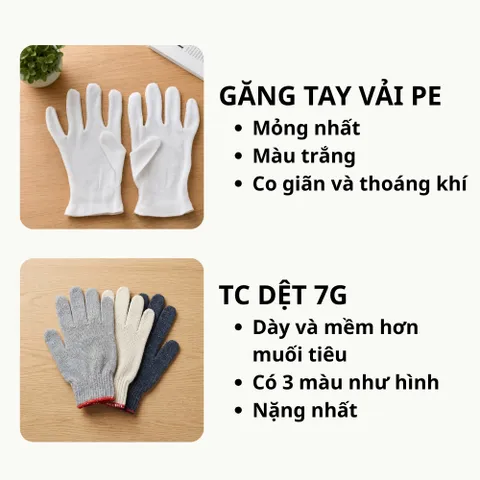 Sỉ 500 Đôi Găng Tay Len Dệt Sợi Việt Dương Nhiều Lựa Chọn Cho Lao Động + Làm Vườn + Công trình