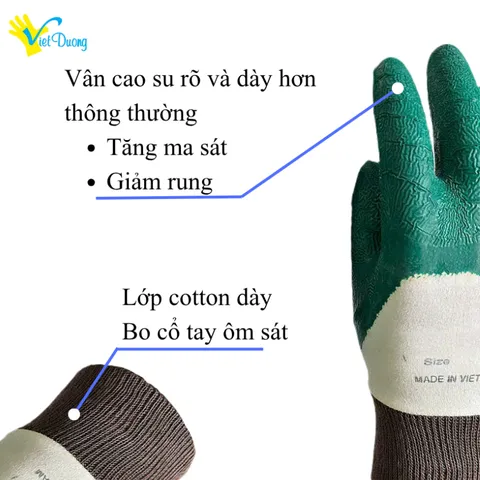 COMBO 5 Đôi Găng Tay Chống Cắt Giảm Đau Việt Dương Cho Làm Vườn, Công Nghiệp - 10GDCBO