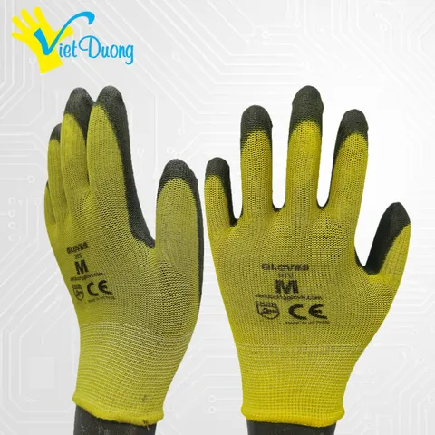 T2| Găng Tay Chống Trơn Việt Dương Phủ PU Cầm Chắc Tay, Êm Tay Cho Làm Vườn - GD13PU