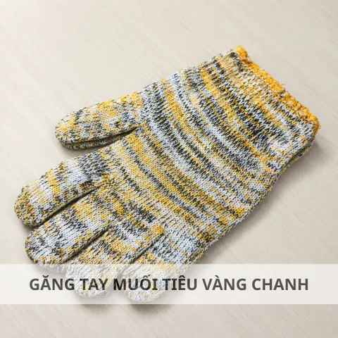 10 Đôi Găng Tay Muối Tiêu Len Việt Dương Dày Dặn Bảo Hộ Lao Động Và Bốc Xếp - GD7KIM