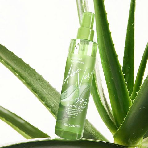 Xịt Khoáng ARUMORE Chiết Xuất Lô Hội Aloe Vera Cấp Ẩm Làm Dịu Da 200ML [hàng nhập khẩu]
