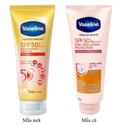 Sữa Dưỡng Thể Dạng Serum Chống Nắng và Nâng Tone Da Vaseline Daily Protection & Brightening Serum SPF50+ PA++++ 300ml [hàng nhập khẩu]