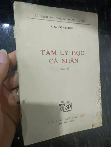 Tâm lý học cá nhân (tập II) - A.G. Côvaliop (sách cũ)