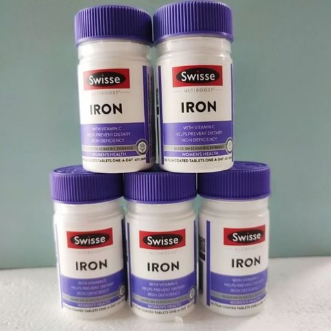 Viên uống Swisse Ultiboost Iron |30 viên| Bổ sung sắt hữu cơ - Cải thiện năng lượng & Tăng cường miễn dịch [S/P Chuẩn Úc]