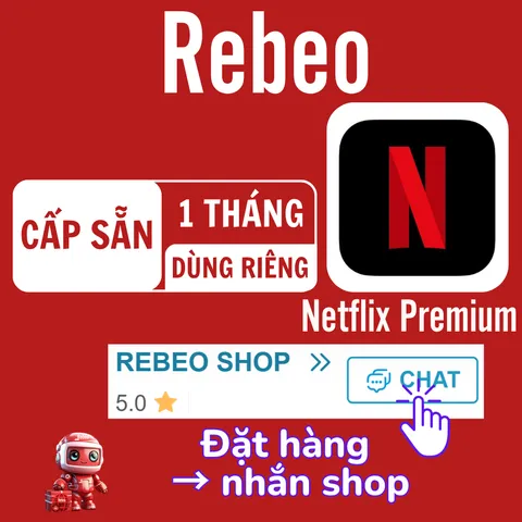 Mua Tài Khoản Netflix Premium 4K GIá Rẻ tại REBEO Shop
