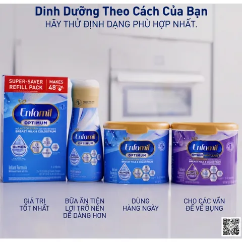 587g Sữa bột Enfamil Enspire GIỐNG SỮA MẸ NHẤT Hàng Air nội địa Mỹ chính hãng cho bé 0-12 tháng