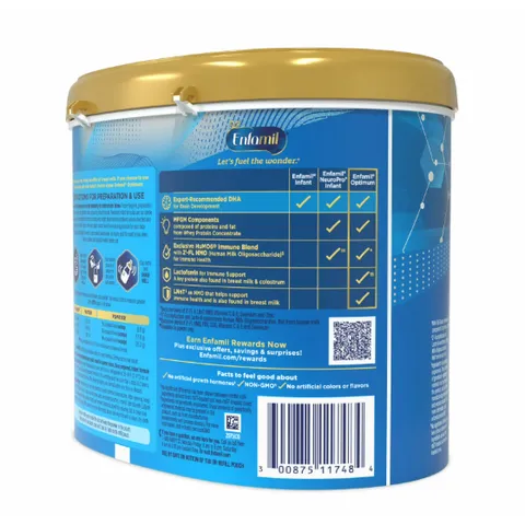 587g Sữa bột Enfamil Enspire GIỐNG SỮA MẸ NHẤT Hàng Air nội địa Mỹ chính hãng cho bé 0-12 tháng
