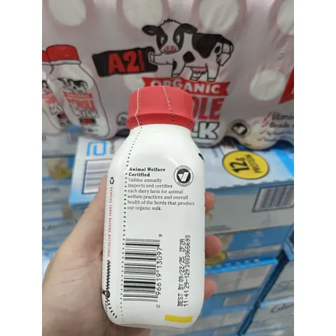 18 hộp Sữa tươi Hữu Cơ Organic Whole Milk A2 Mỹ