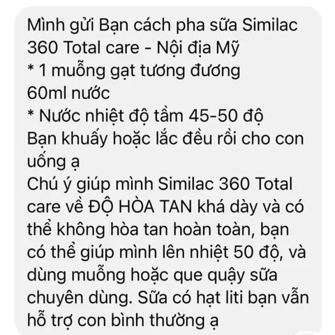 873g Sữa Bột Similac 360 Total Care Mỹ Trí Não Miễn Dịch Cho Bé 0-12 Tháng
