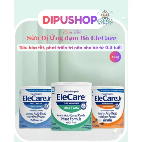Sữa Acid Amin Elecare 400g cho bé không đắng không hôi