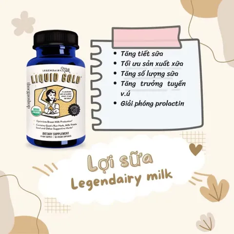Viên uống lợi sữa LEGENDAIRY MILK