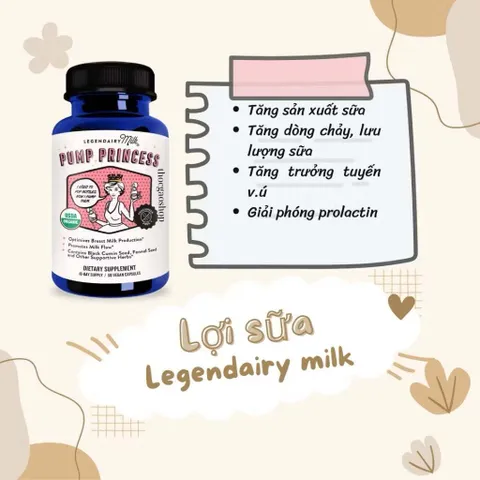 Viên uống lợi sữa LEGENDAIRY MILK