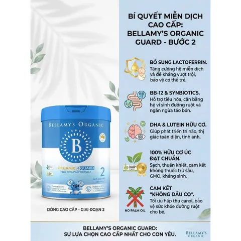 800g Sữa Bellamy's Guard Lacto Úc - Tăng Đề Kháng Hỗ Trợ Tiêu Hóa Cho Bé