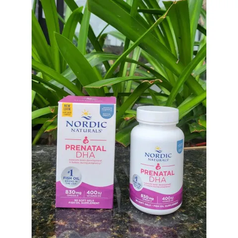 DHA bầu Prenatal Nordic bổ sung cho phụ nữ mang thai, bà bầu 90 viên/180 viên