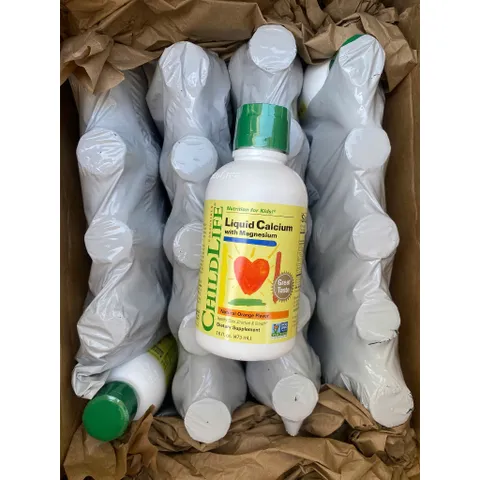 Canxi Lỏng Childlife Liquid Calcium Magie Kẽm Vitamin D3 474ml Mỹ