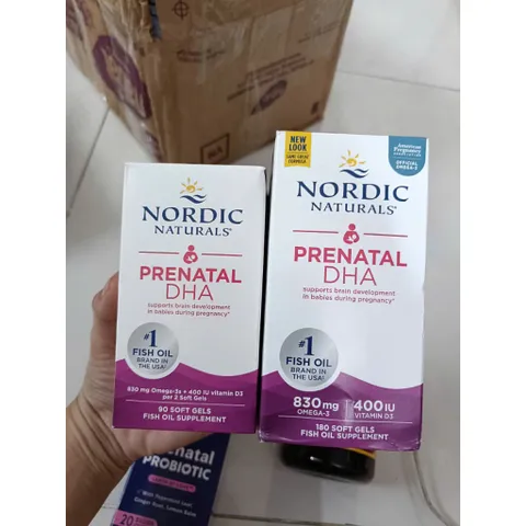 DHA bầu Prenatal Nordic bổ sung cho phụ nữ mang thai, bà bầu 90 viên/180 viên