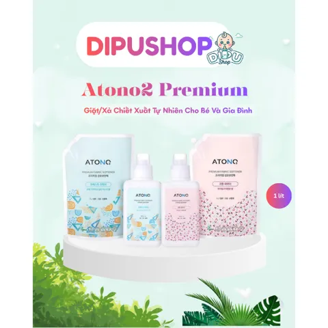 GIẶT/XẢ ATONO2 thuần chay cao cấp Hàn Quốc cho bé từ 0m+ (1000ml)