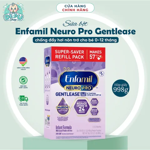 Sữa Enfamil Neuro Pro Gentlease chống đầy hơi nôn trớ cho bé từ 0 đến 12 tháng