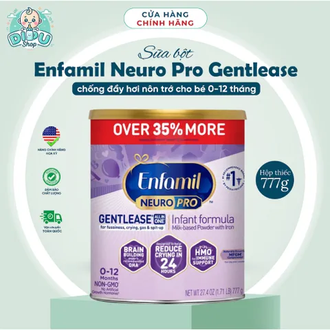 Sữa Enfamil Neuro Pro Gentlease chống đầy hơi nôn trớ cho bé từ 0 đến 12 tháng