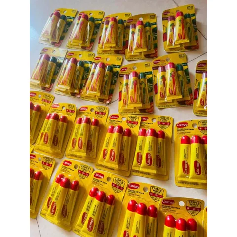 SET 3 CÂY Son dưỡng môi CARMEX Siêu Cấp Ẩm Làm Mềm Môi, Giảm Nứt Nẻ, Chống Nắng SPF15