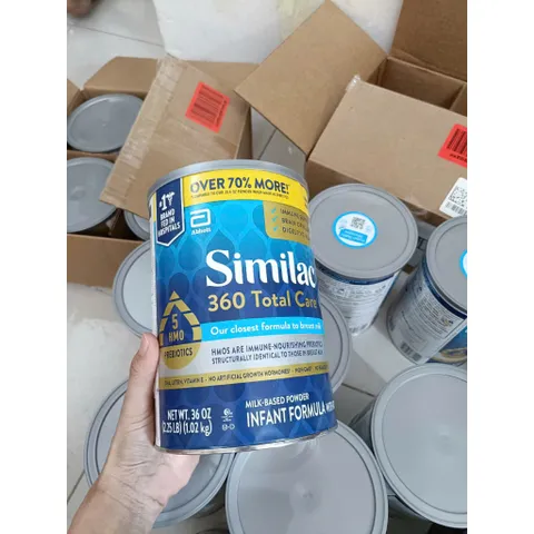 [DATE 2027] 1.02kg  Sữa Bột Similac 360 Total Care Mỹ Trí Não Miễn Dịch Cho Bé 0-12 Tháng