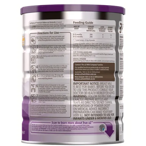 900gr Sữa bột đạm A2 Platinum giúp cho Bé phát triển toàn diện