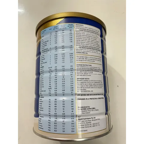 850g Sữa Ensure Úc 24 Vitamin Phục Hồi Sức Khỏe Người Lớn