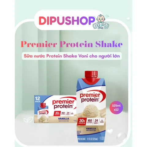 [DATE 22/09/2026 ] Sữa Orgain High Protein Shake (Thùng 12 Hộp) , Giàu Protein Vị Vani