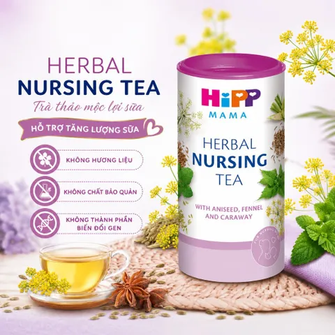 Trà Cốm Thảo Mộc Hòa Tan Giúp Lợi Sữa HiPP Dành Cho Mẹ Bầu 200g