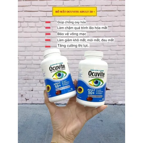 [ DATE 2027] Viên Uống Bổ Mắt Ocuvite Lutein 150 viên của Mỹ dành cho người trên 50 tuổi