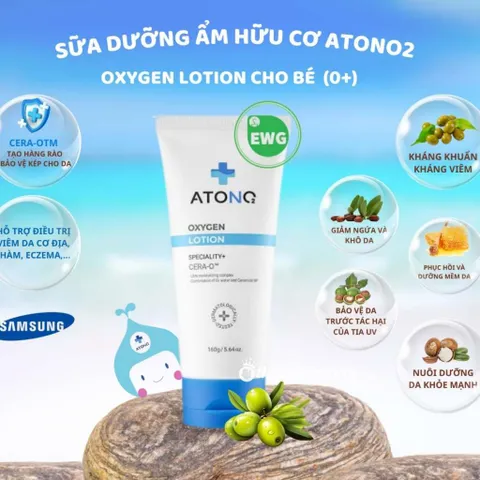 Kem dưỡng ẩm, Lotion hữu cơ Atono2 Hàn Quốc cho bé 0m+