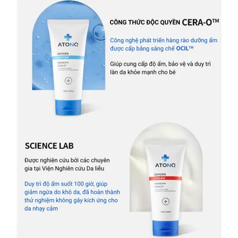 Kem dưỡng ẩm, Lotion hữu cơ Atono2 Hàn Quốc cho bé 0m+