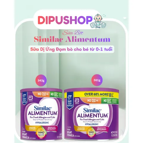 Sữa Bột Similac Alimentum Mỹ Cho Bé Dị Ứng Đạm Bò Không Lactose Tiêu Hóa Tốt