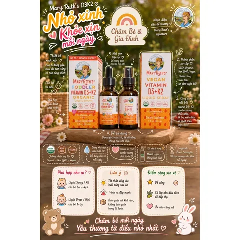 Mary Ruth’s hữu cơ cho bé yêu