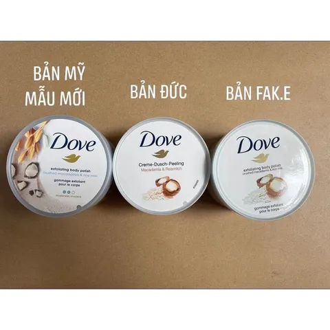 Tẩy Tế Bào Chết Body Dove Chăm Sóc Da Dưỡng Trắng Cấp Ẩm