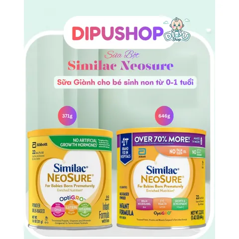 Sữa Bột Similac Neosure Mỹ Cho Bé Sinh Non Nhẹ Cân 0-12 tháng