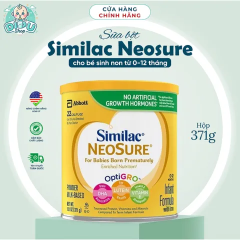 Sữa Bột Similac Neosure Mỹ Cho Bé Sinh Non Nhẹ Cân 0-12 tháng