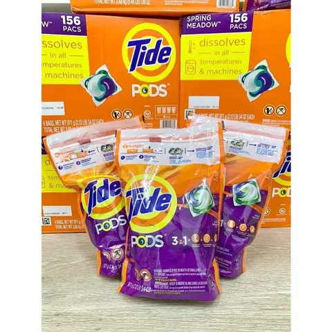 Viên Giặt Xả Quần Áo Tide Pods 3in1 39 Viên - Mỹ