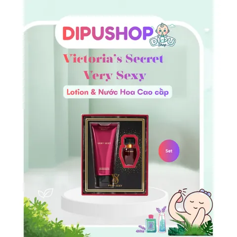 Set dưỡng thể và nước hoa Victoria’s Secret Very Sexy ( Lotion + Nước hoa )
