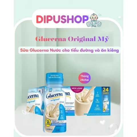 Thùng 24 Chai Sữa Nước Glucerna Original Bổ Sung Khoáng Chất Và Năng Lượng Cho Người Tiểu Đường
