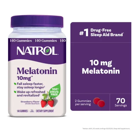 Kẹo dẻo ngủ ngon Natrol Melatonin Gummies 10mg của Mỹ
